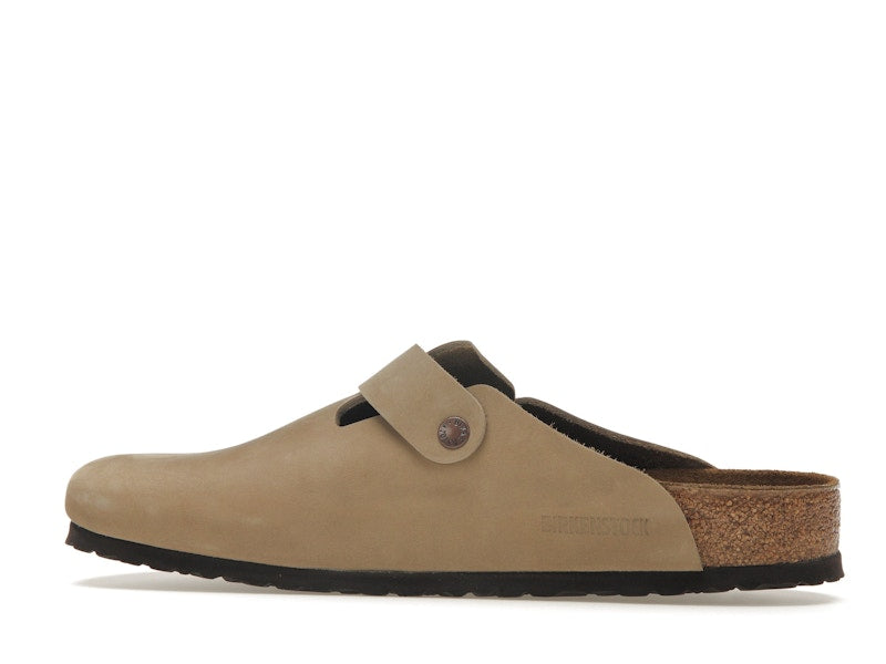 Birkenstock Boston Oiled Leather Tobacco Brown