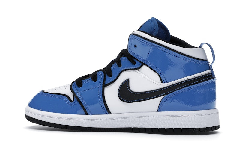 Jordan 1 Mid Signal Blue (PS)