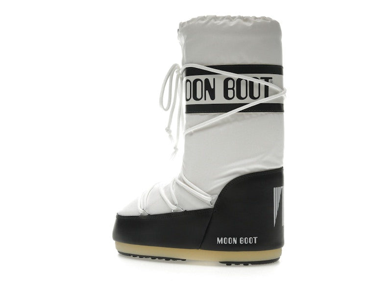 Moon Boot Icon Nylon Boot Black White