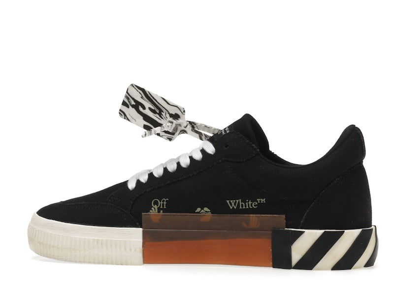 OFF-WHITE Vulc Low Black Light Blue Arrow
