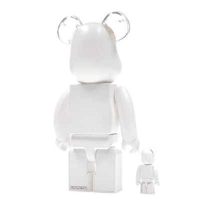 Bearbrick Casper the Friendly Ghost 100% & 400% Set White