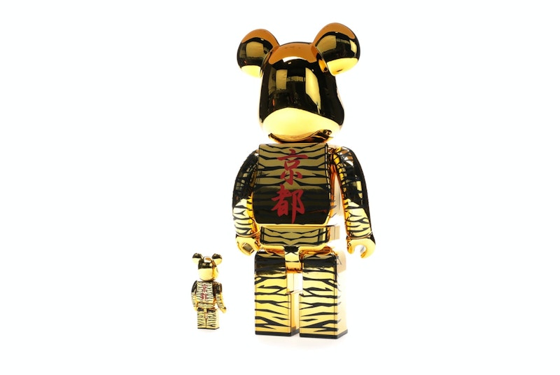 Bearbrick x Tyga x Hajime Sorayama 100% & 400% Set Gold