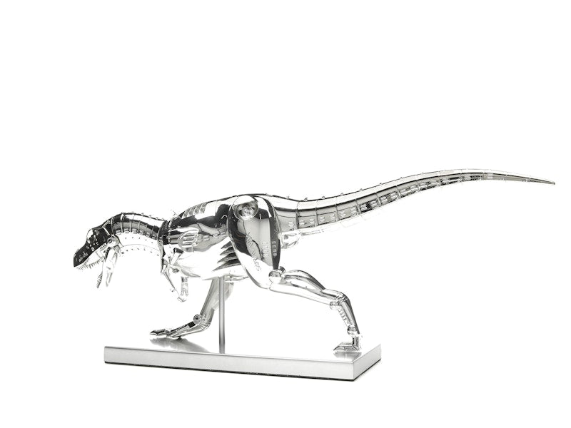 Hajime Sorayama T-Rex Cyborg Dinosaur Figure Silver