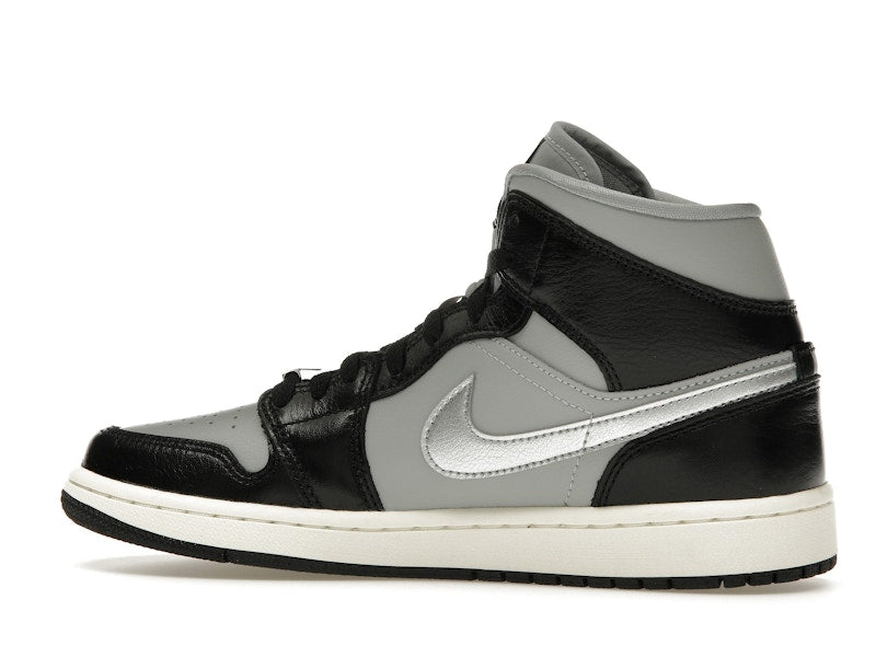 Jordan 1 Mid SE Black Metallic Silver (Women's)