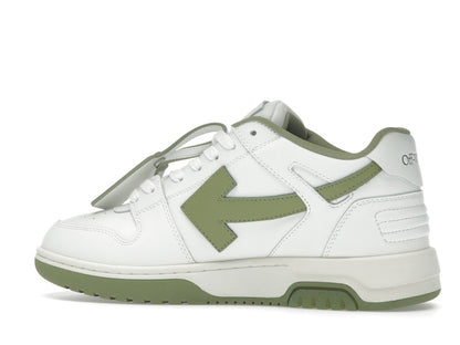 OFF-WHITE Out Of Office OOO Low Tops White Sage