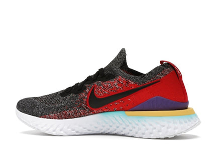 Nike Epic React Flyknit 2 Black Hyper Jade University Red