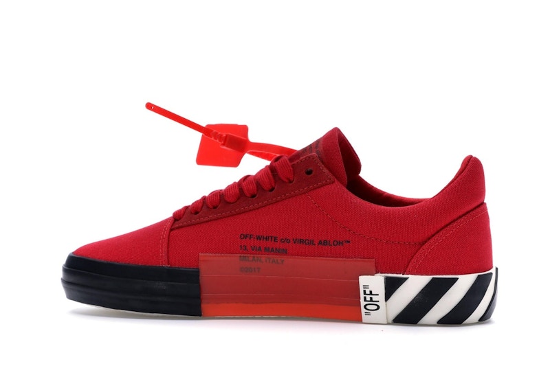 OFF-WHITE Vulc Low Red
