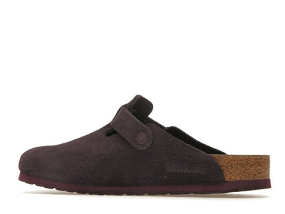 Birkenstock Boston Soft Footbed Suede Wine