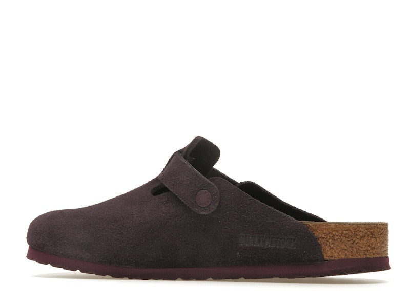 Birkenstock Boston Soft Footbed Suede Wine