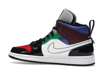 Jordan 1 Mid SE Black White Multi-Color (Women's)