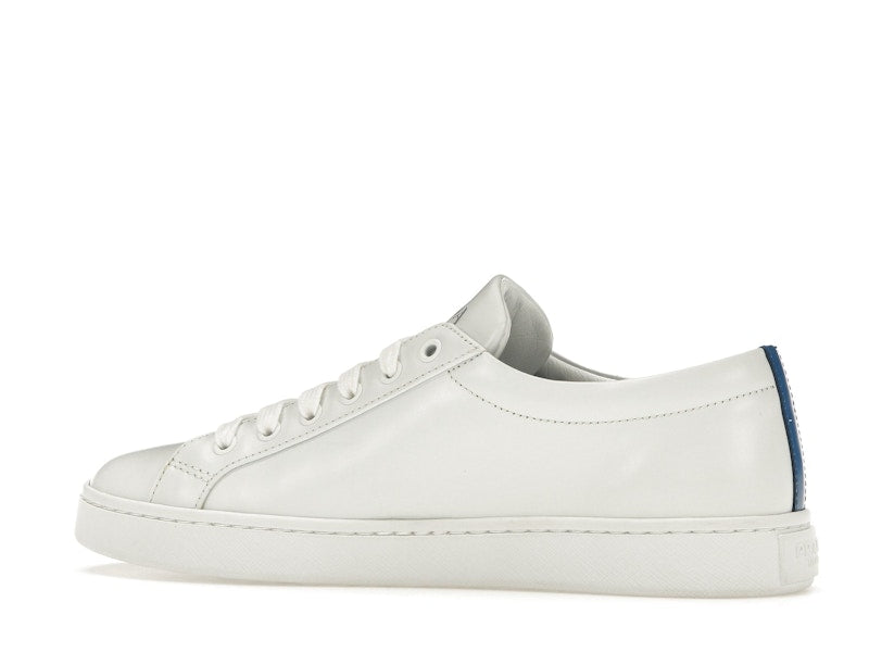 Prada Court Sneaker White Blue Leather (Women's)