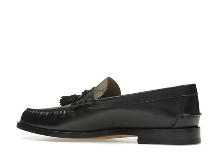 Gucci Tassel GG Canvas Loafers Black Ebony