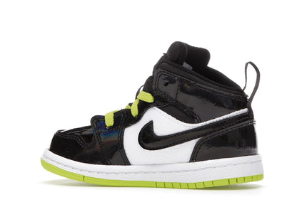 Jordan 1 Mid Black Cyber Mystic Green (TD)