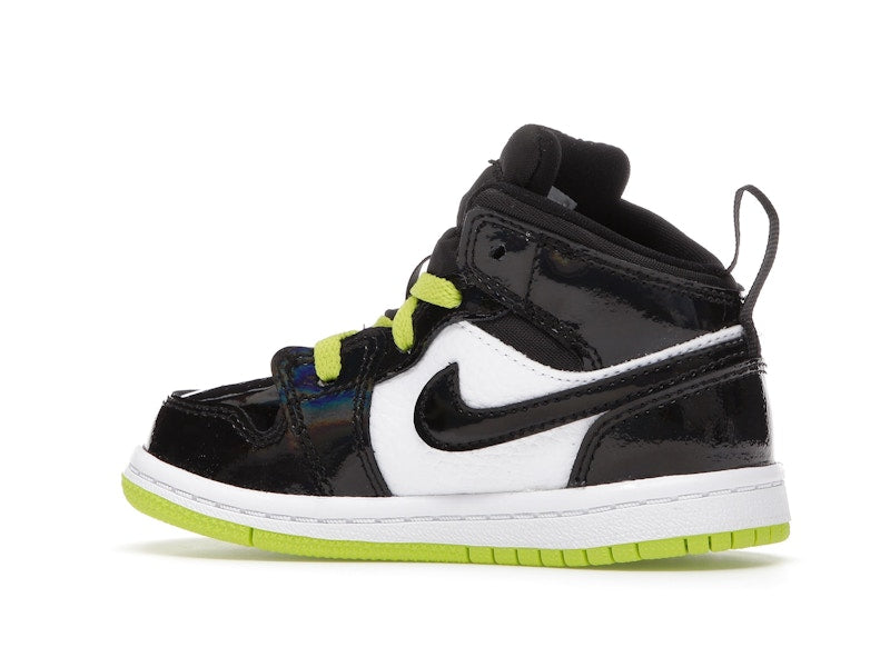 Jordan 1 Mid Black Cyber Mystic Green (TD)