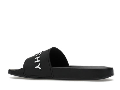 Givenchy Paris Flat Sandals Black White