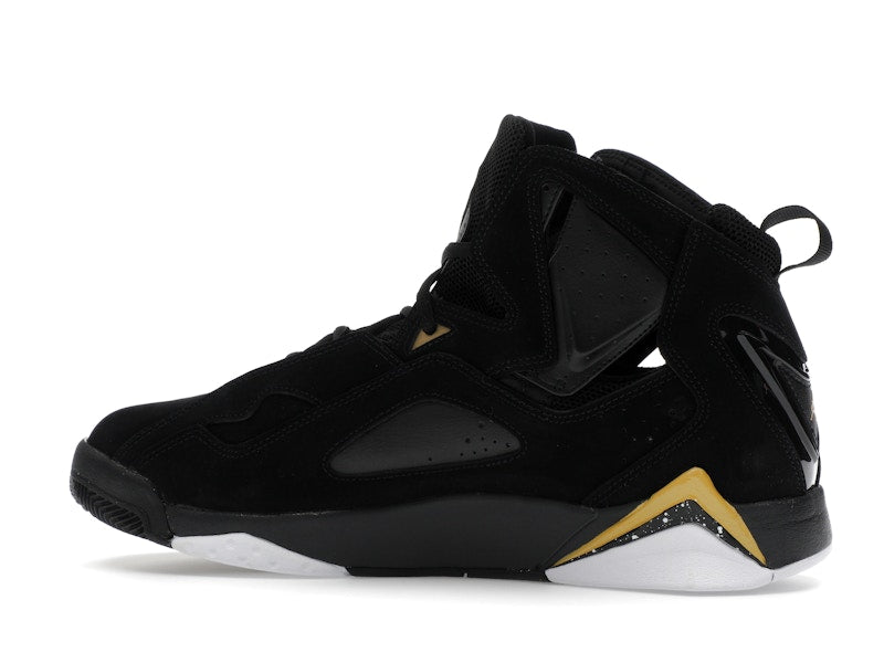Jordan True Flight Black White Metallic Gold