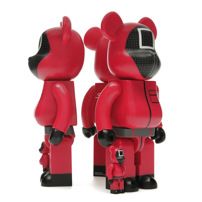 Bearbrick x Squid Game Guard (Circle/Triangle/Square) 100% & 400% Set of 3