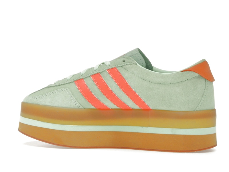 adidas Gazelle Stack Semi Green Spark Solar Orange Gum (Women's)