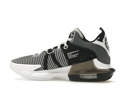 Nike LeBron Witness 7 White Black Metallic Silver