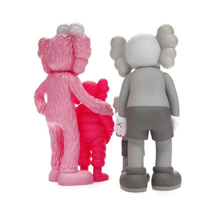 KAWS Family Vinyl Figures Grey/Pink