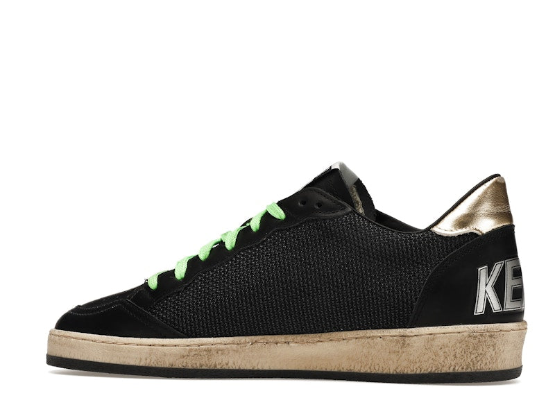 Golden Goose Ball-Star Low Black Fluorescent green