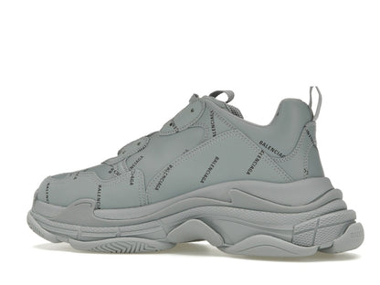 Balenciaga Triple S AllOver Logo Grey Black