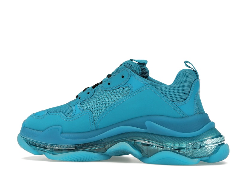 Balenciaga Triple S Clear Sole Teal Blue