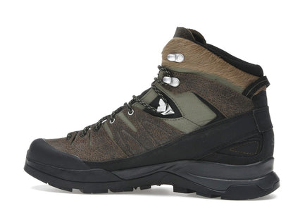 Salomon X-ALP Mid Distressed Leather GTX Dark Earth Black