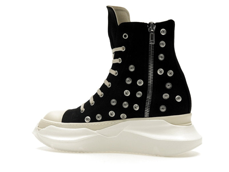 Rick Owens DRKSHDW Abstract Sneaks Studded Eyelets Black Milk