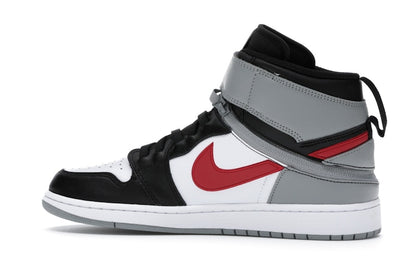 Jordan 1 High FlyEase Black Particle Grey Gym Red