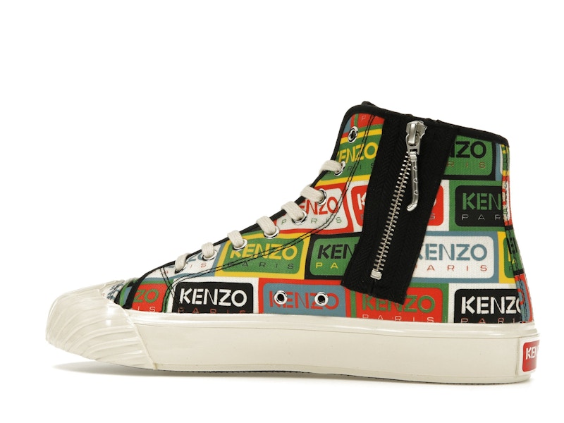 Kenzo School High Top Trainers Multi