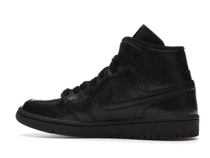 Jordan 1 Mid Black Snakeskin (Women's)