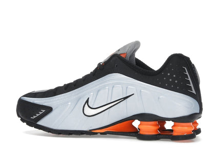 Nike Shox R4 Blue Tint Total Orange Black Metallic Silver (Women's)