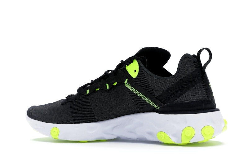 Nike React Element 55 Black Wolf Grey Volt