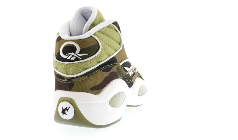 Reebok Question Mid mita sneakers X Bape 1st Camo