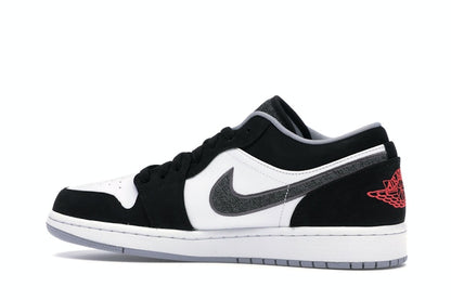 Jordan 1 Low Black White Wolf Grey Infrared 23
