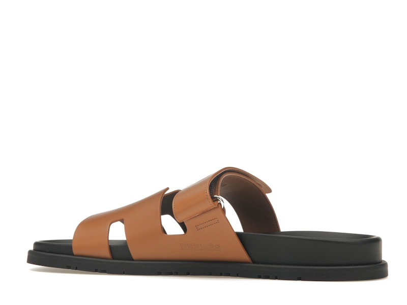 Hermes Chypre Sandal Naturel Black Smooth Calfskin Leather (M)