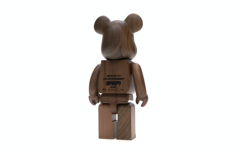 Bearbrick WORLD WIDE TOUR KAWS (Karimoku Wood) 400% Wood