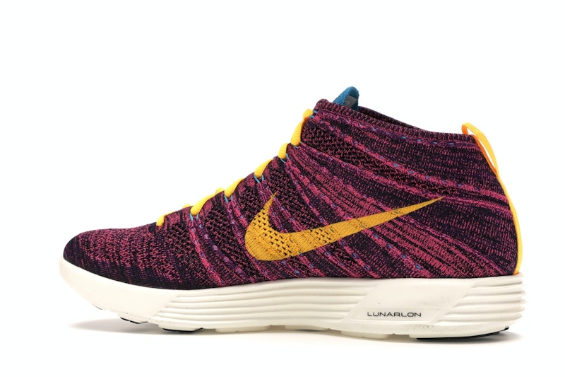 Nike Lunar Flyknit Chukka Grand Purple Laser Orange
