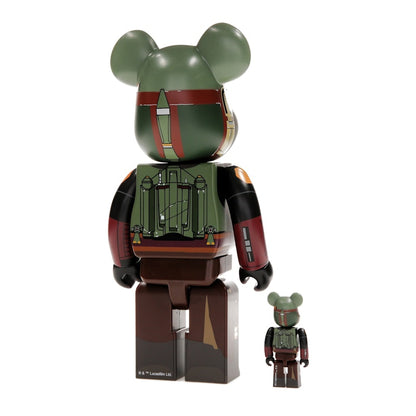 Bearbrick x Star Wars Boba Fett (Recovered Armor) 100% & 400% Set