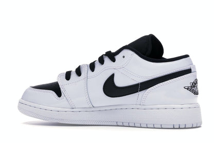 Jordan 1 Low White Black Patent (GS)