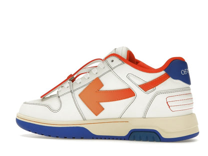 OFF-WHITE Out Of Office OOO Low Tops White Orange Blue Contrast Stitching