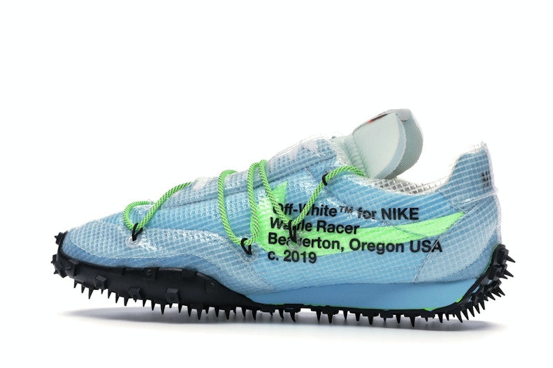 Nike Waffle Racer Off-White Vivid Sky (Women's)