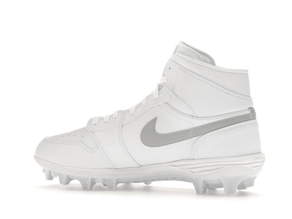 Jordan 1 Mid TD Cleat White Grey Fog