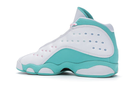 Jordan 13 Retro White Soar Green Pink (GS)