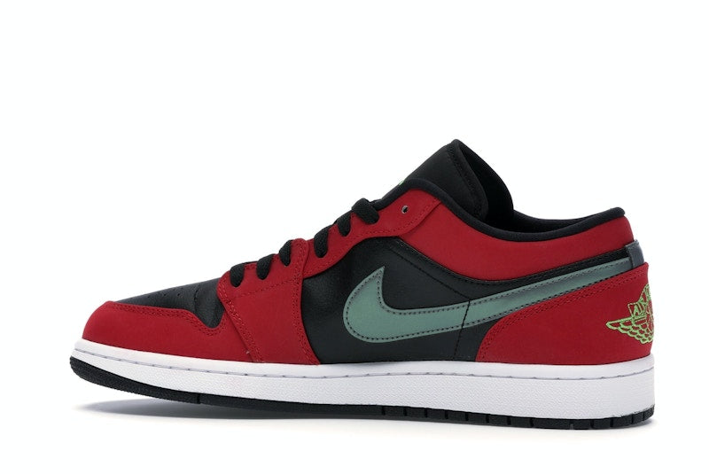 Jordan 1 Low Black Green Pulse Gym Red