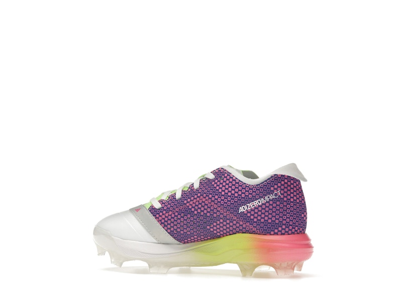 adidas Adizero Impact TPU Warp Speed Cloud White Lucid Blue Lucid Pink (GS)