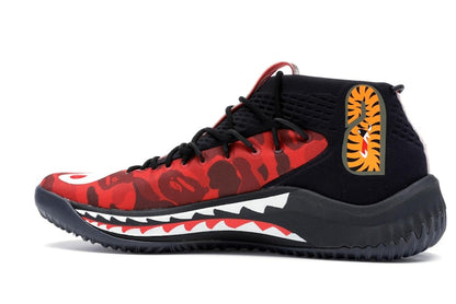 adidas Dame 4 A Bathing Ape Red