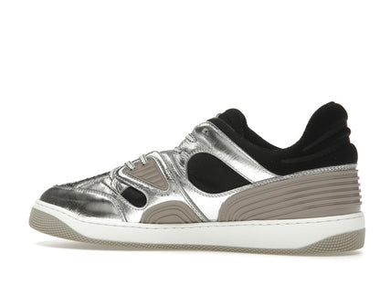 Gucci Basket Low Silver Black