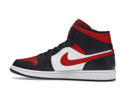 Jordan 1 Mid White Black Red (2022)